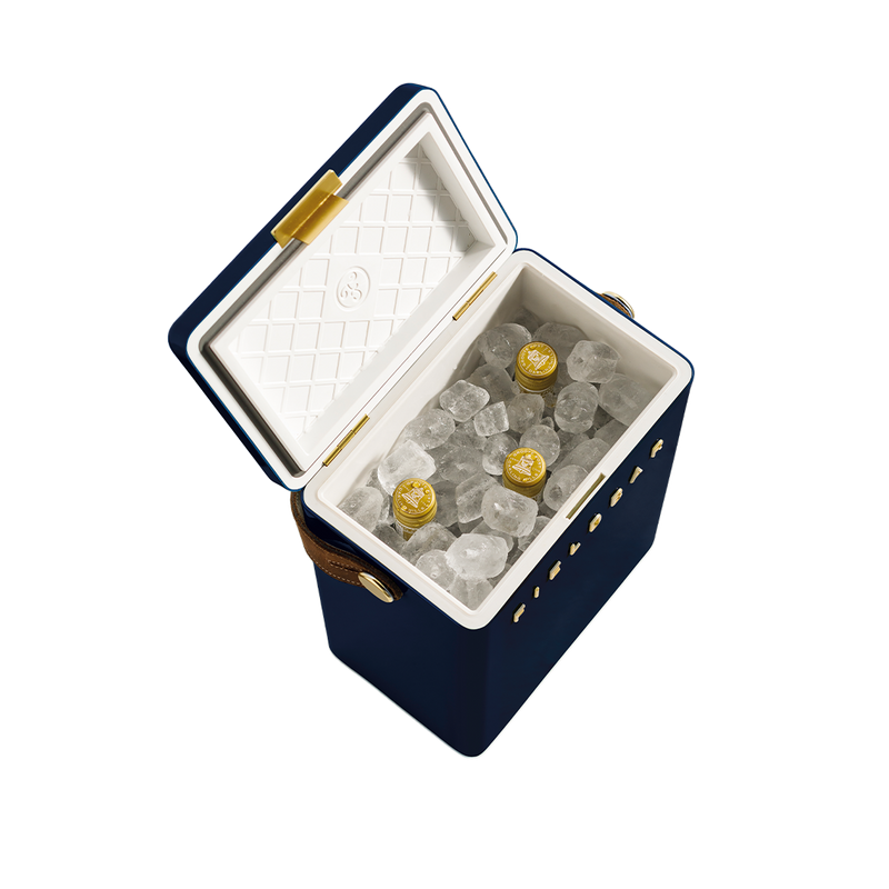 Drinks Box & Towel Bundle / Sea Boat Blue